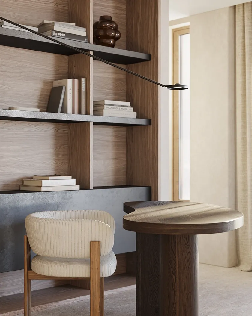 Minimal décor with tactile richness